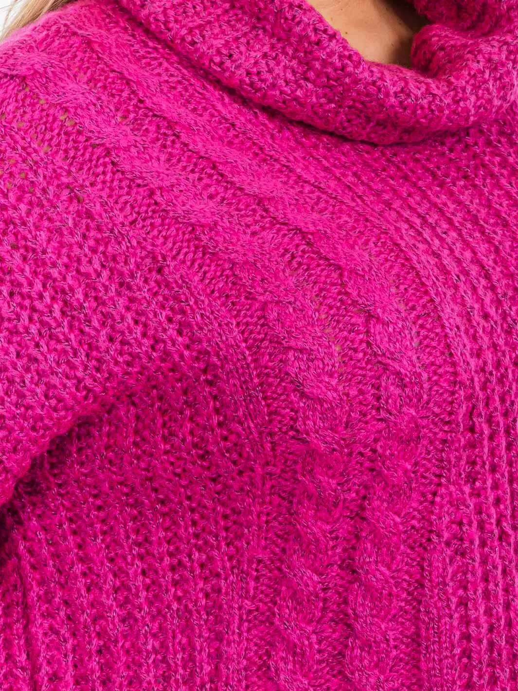 PLUS SIZE LONG SLEEVES PULLOVER TURTLE NECK SWEATER