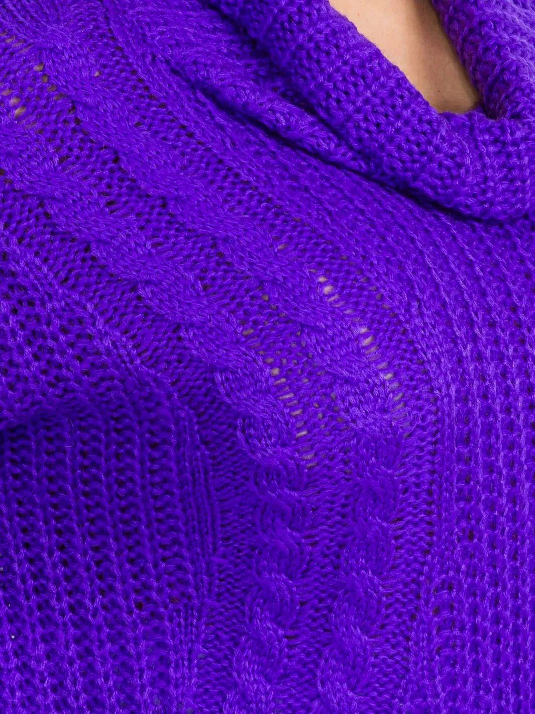 PLUS SIZE LONG SLEEVES PULLOVER TURTLE NECK SWEATER