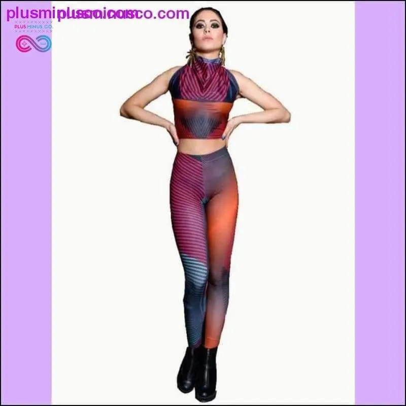 Plus Size Sport Pants Women Gradient Color Black Red