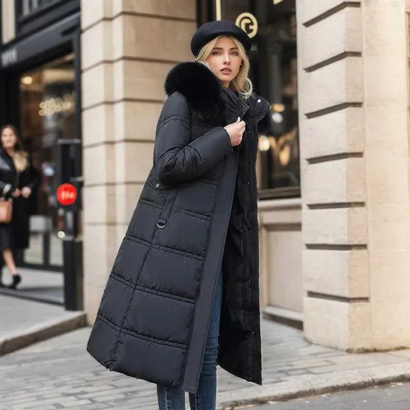 Poppy™ | Luxurious winter parka with fur hood