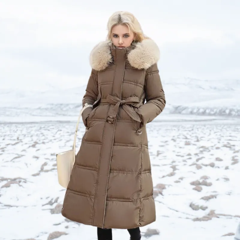 Poppy™ | Luxurious winter parka with fur hood