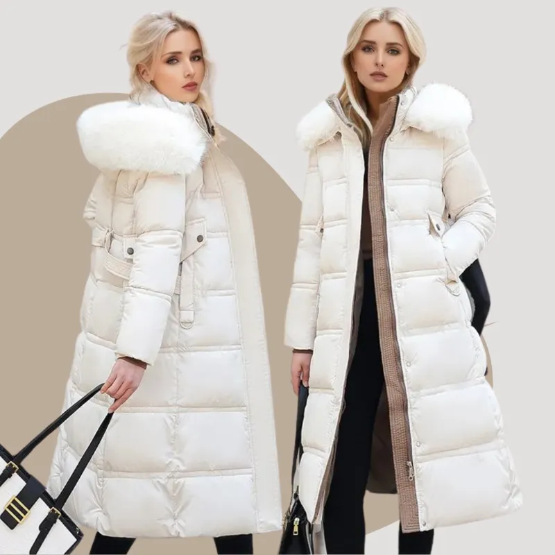 Poppy™ | Luxurious winter parka with fur hood