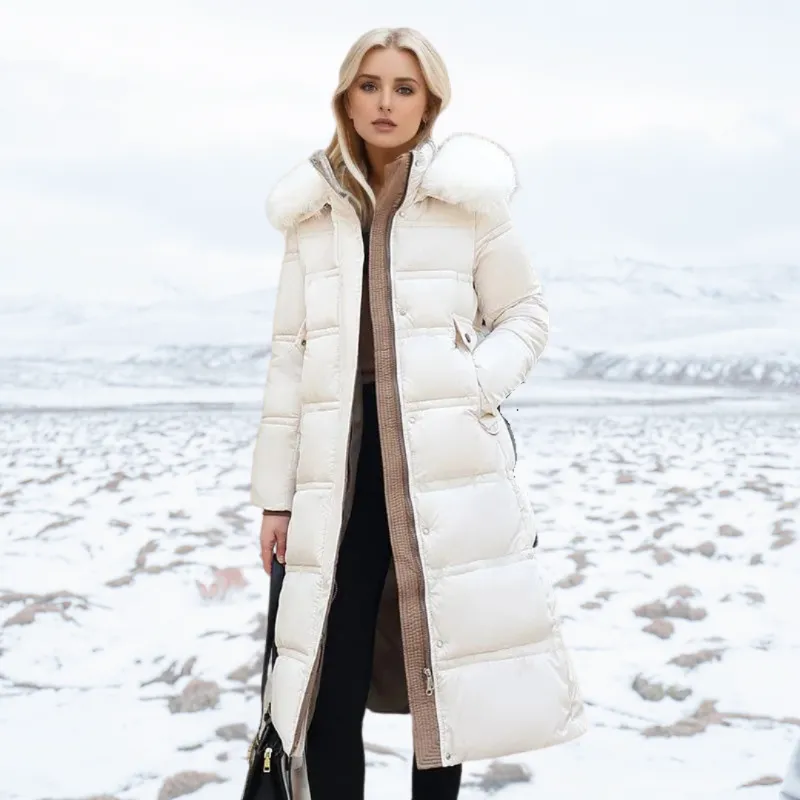 Poppy™ | Luxurious winter parka with fur hood