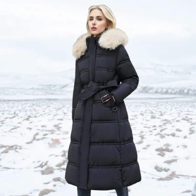 Poppy™ | Luxurious winter parka with fur hood