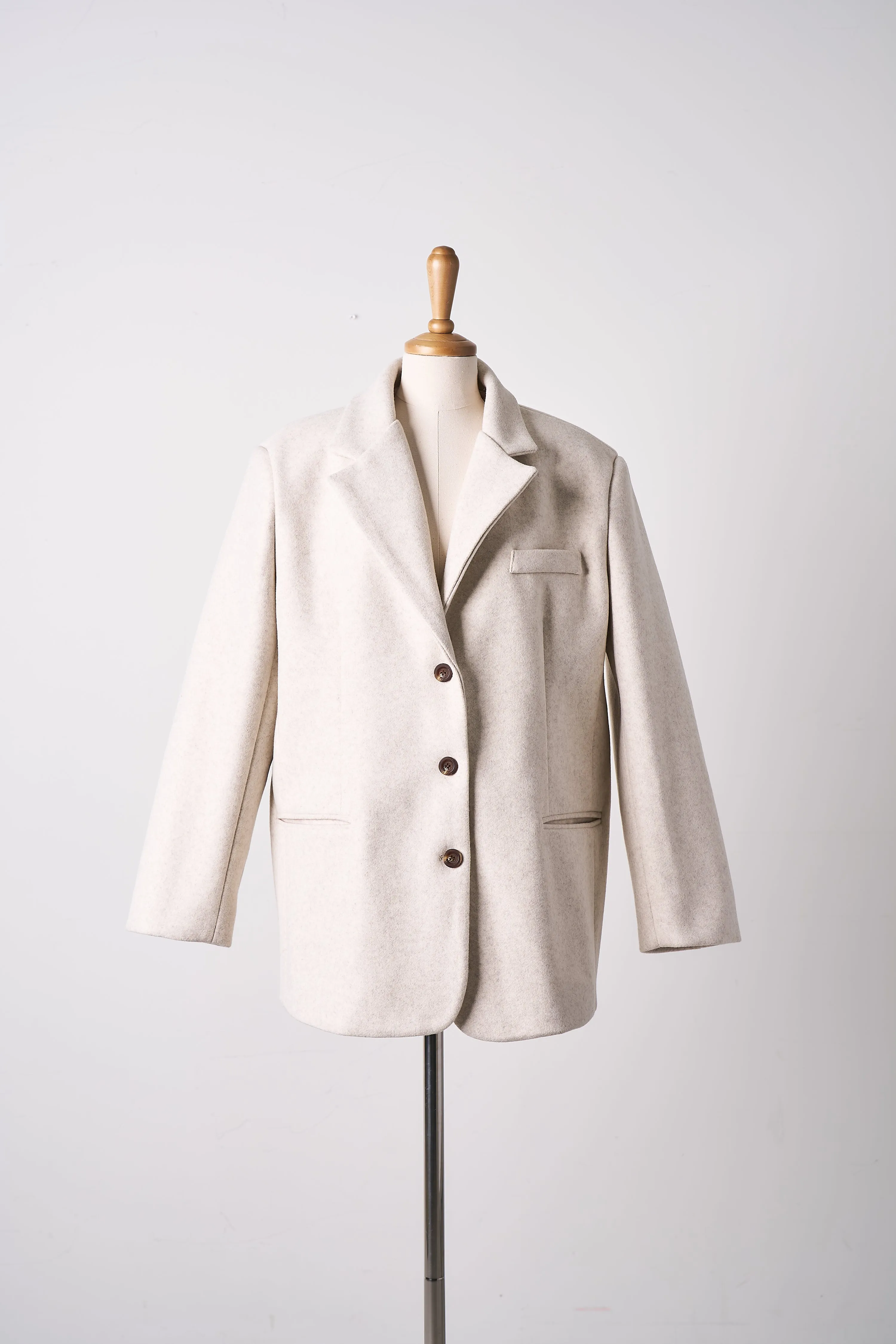 Poppy Woolblend Quilted Blazer