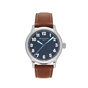 PP Luxury Watches Calatrava 5522A-001 'New York' Pilot Stainless Steel Blue Dial Limited Edition (2017)