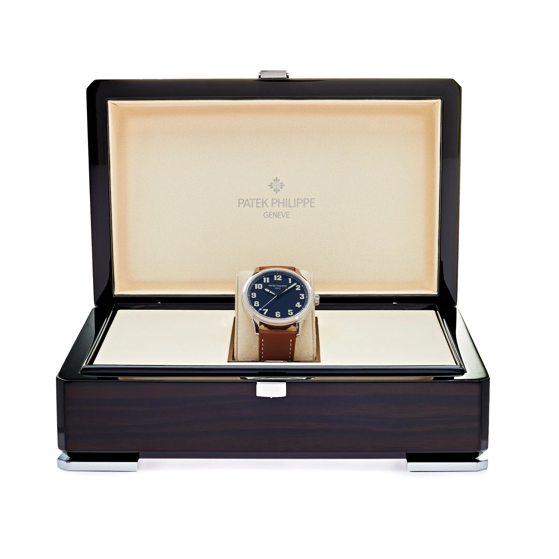 PP Luxury Watches Calatrava 5522A-001 'New York' Pilot Stainless Steel Blue Dial Limited Edition (2017)