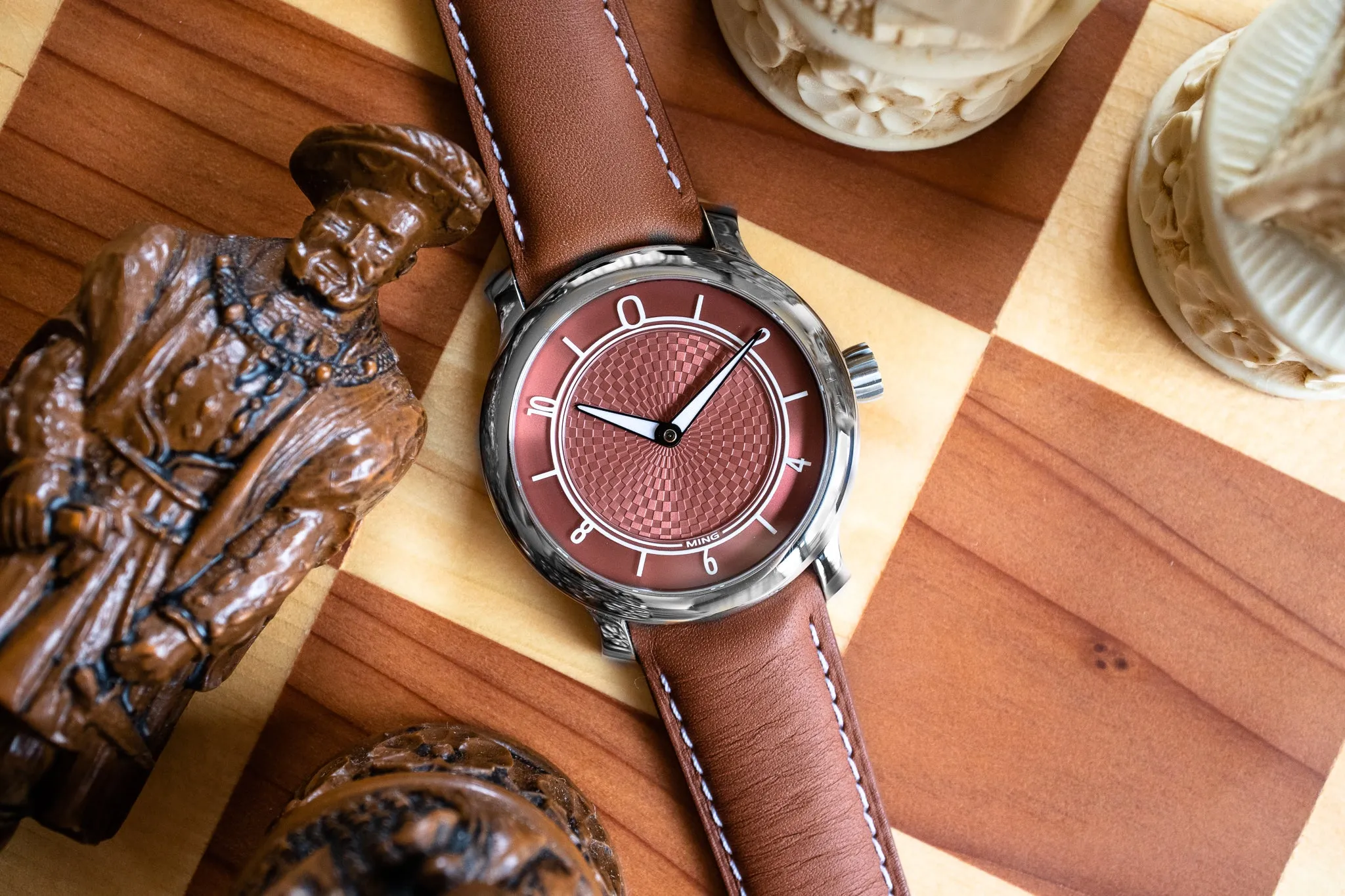 Pre-Owned Ming 17.06 Copper Dial