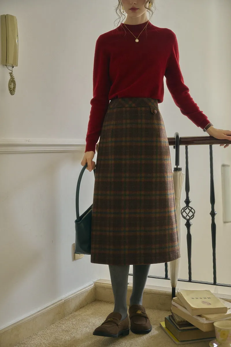 Retro Check Blazer / Skirt