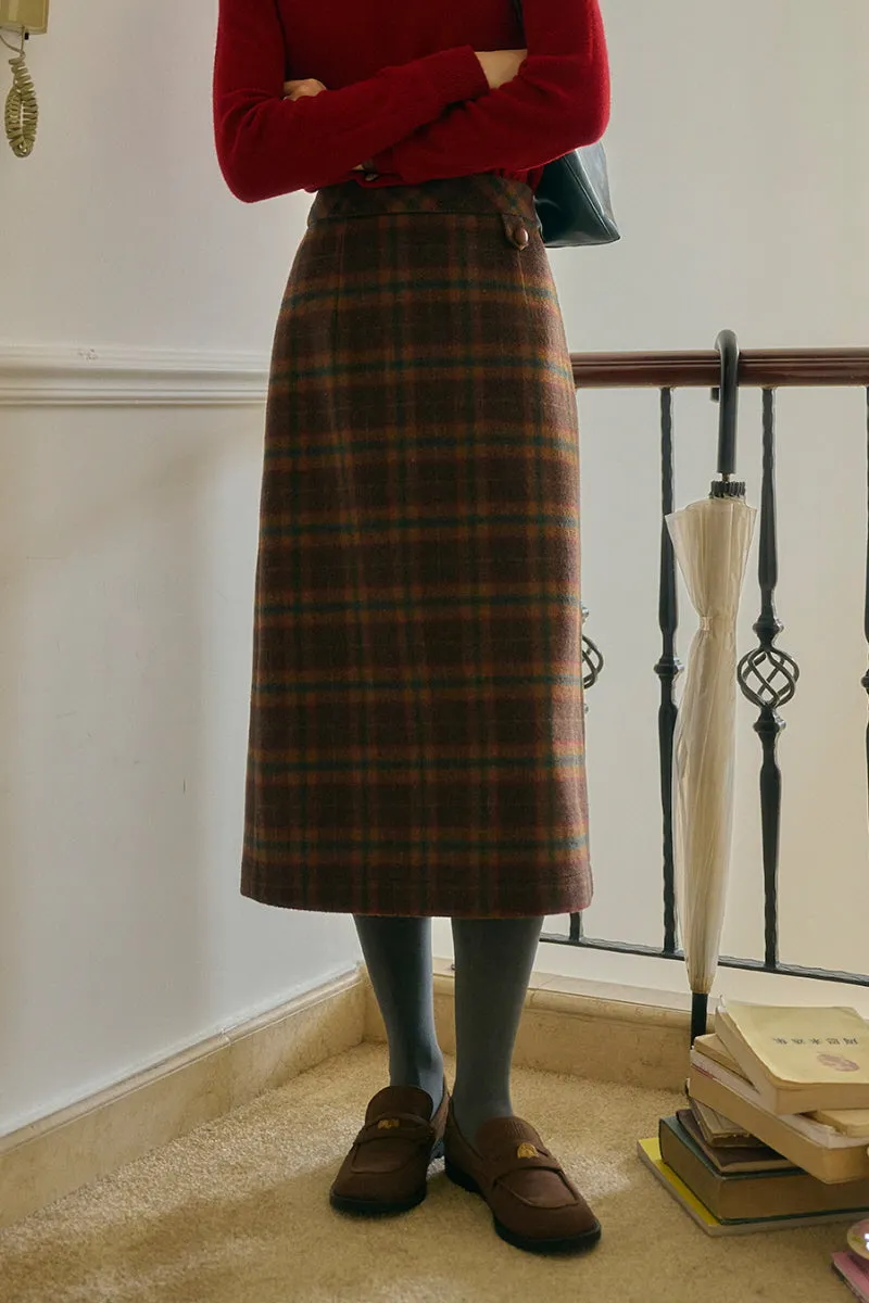 Retro Check Blazer / Skirt