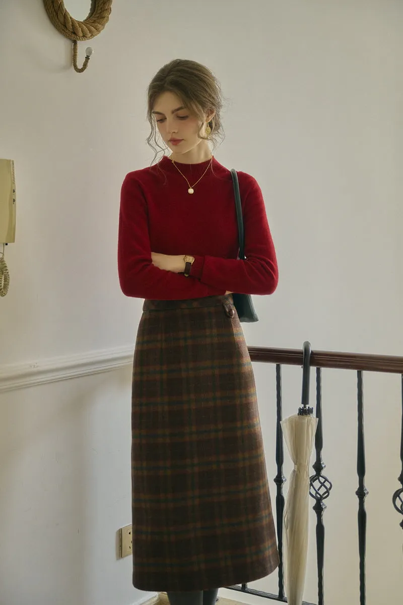 Retro Check Blazer / Skirt