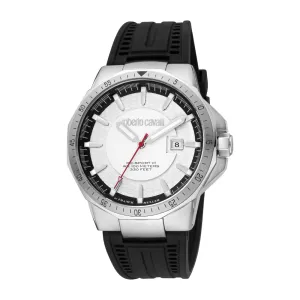 Roberto Cavalli by Franck Muller Men's Watch, Silver Case and Silver Dial