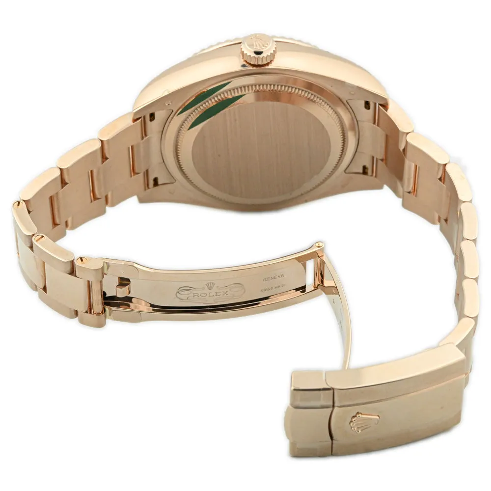 Rolex Men's Sky-Dweller 18K Rose Gold 42mm White Stick Dial Watch Reference #: 326935