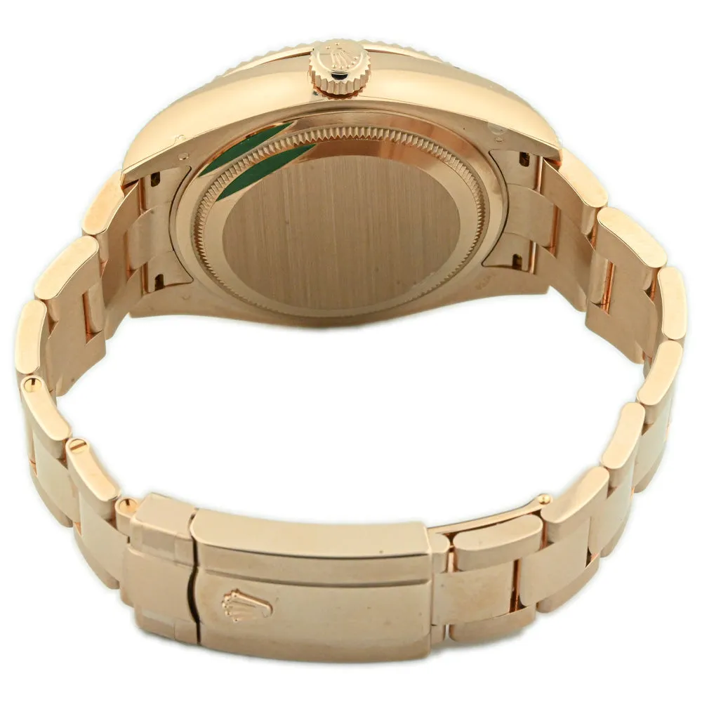 Rolex Men's Sky-Dweller 18K Rose Gold 42mm White Stick Dial Watch Reference #: 326935