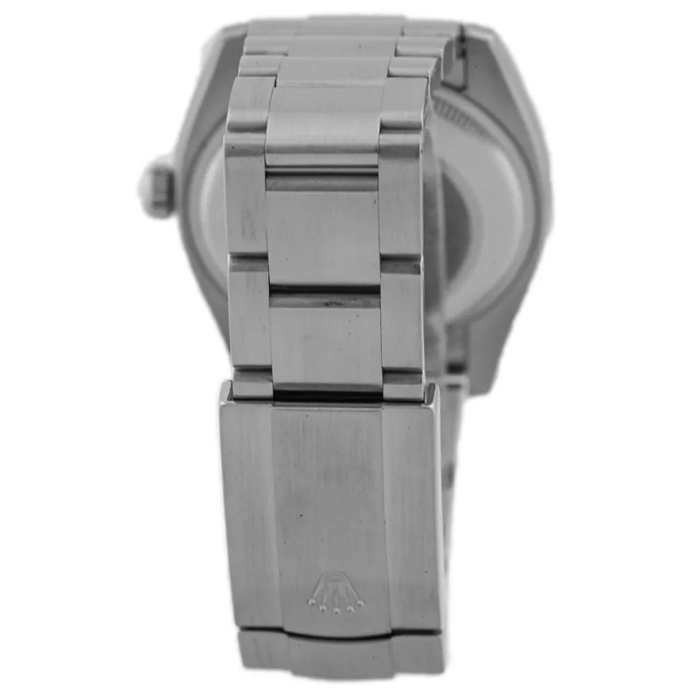 Rolex Unisex Air-King Stainless Steel 34mm Silver Stick & Arabic Numeral Dial Watch Reference #: 114200