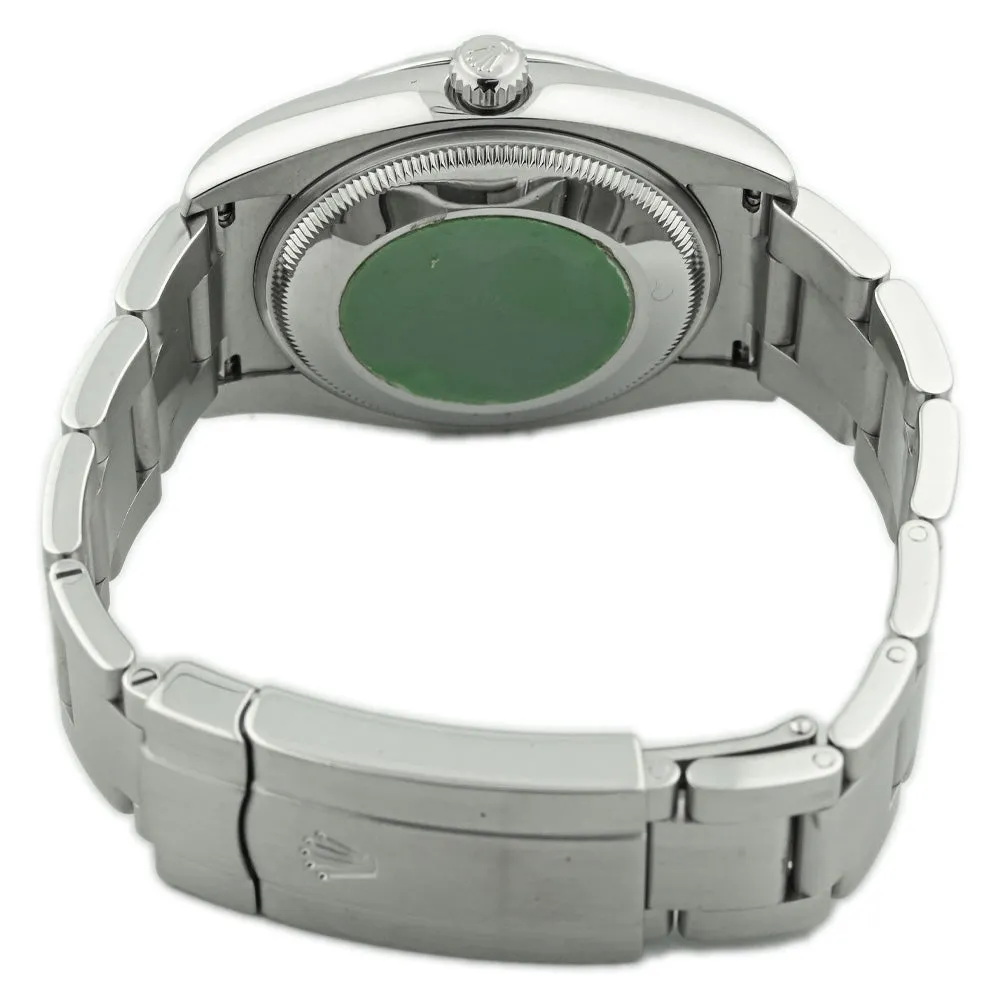 Rolex Unisex Air-King Stainless Steel 34mm Silver Stick & Arabic Numeral Dial Watch Reference #: 114200