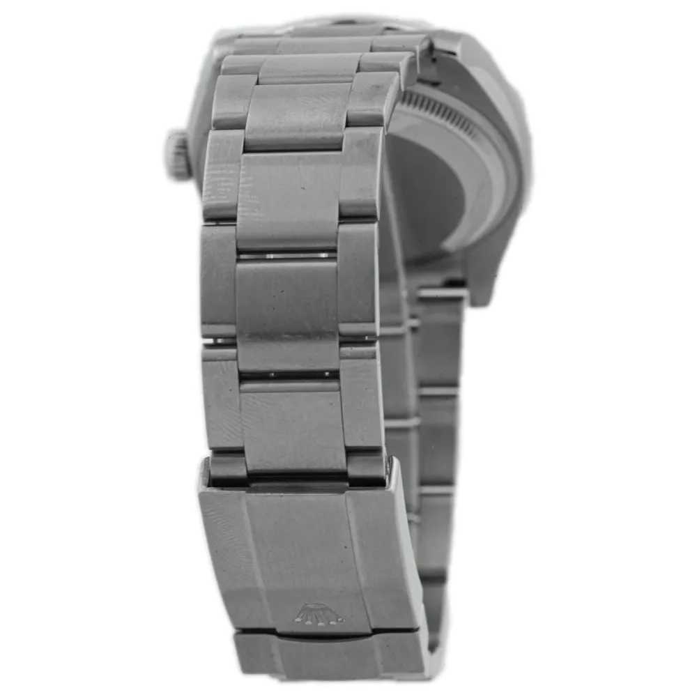 Rolex Unisex Air-King Stainless Steel 34mm White Roman Dial Watch Reference #: 114200
