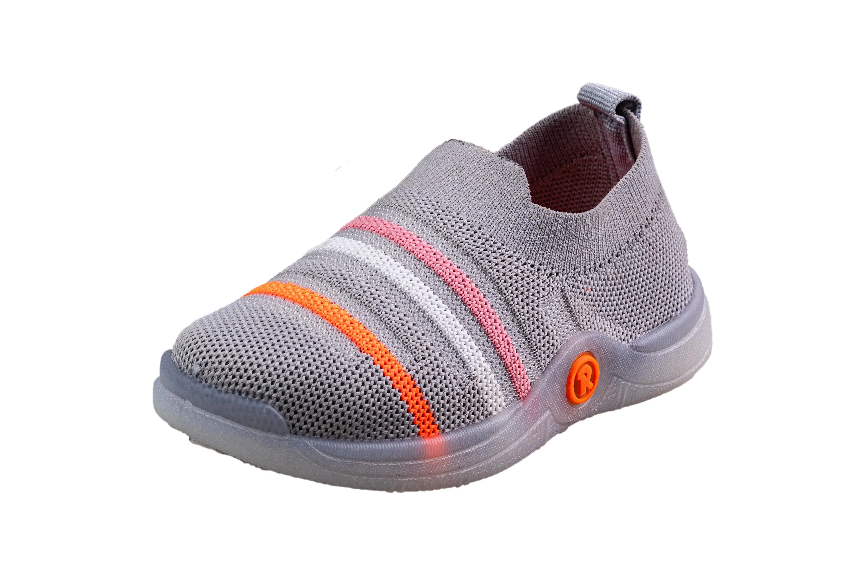 Rouba Grey Children Sports Shoe