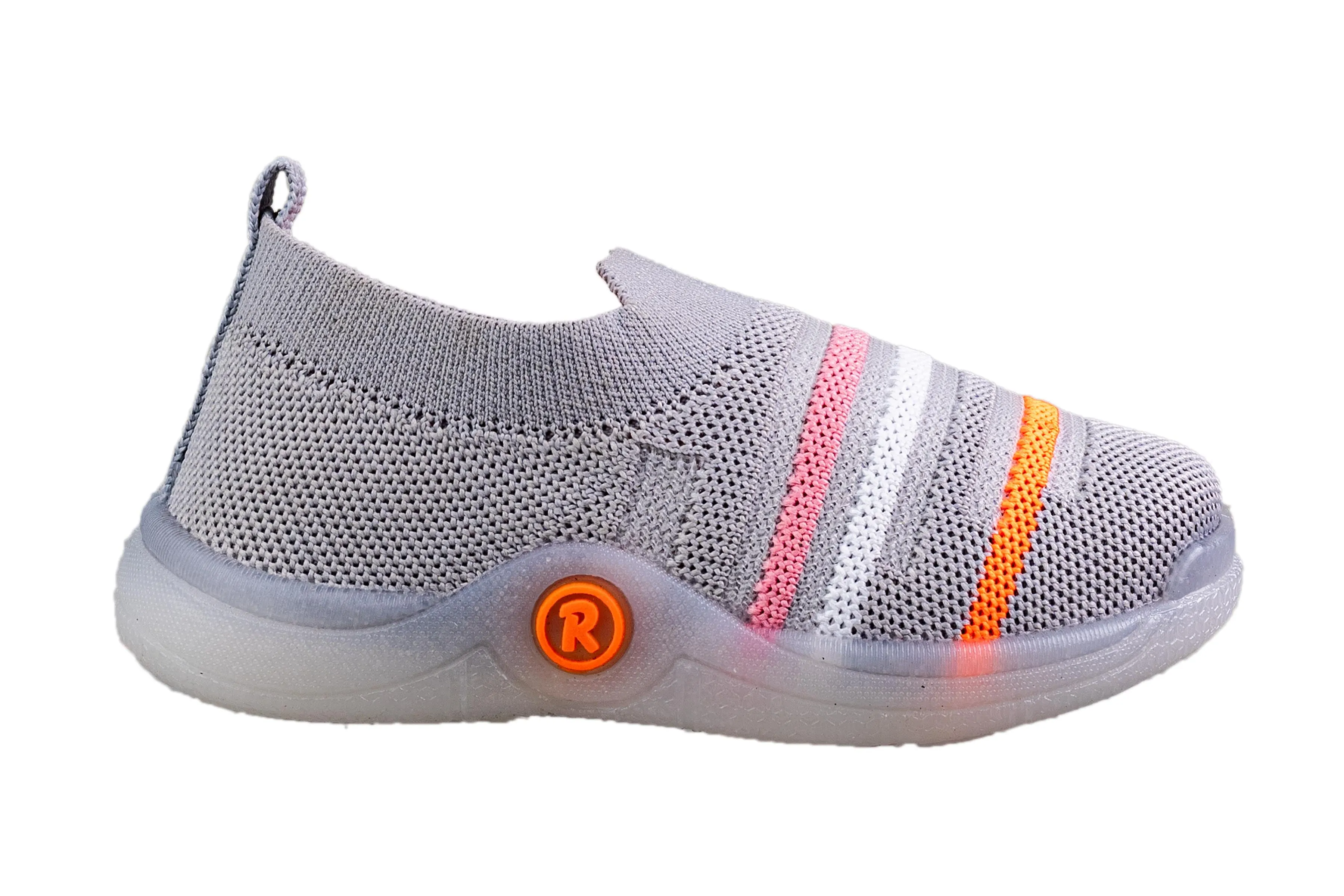 Rouba Grey Children Sports Shoe