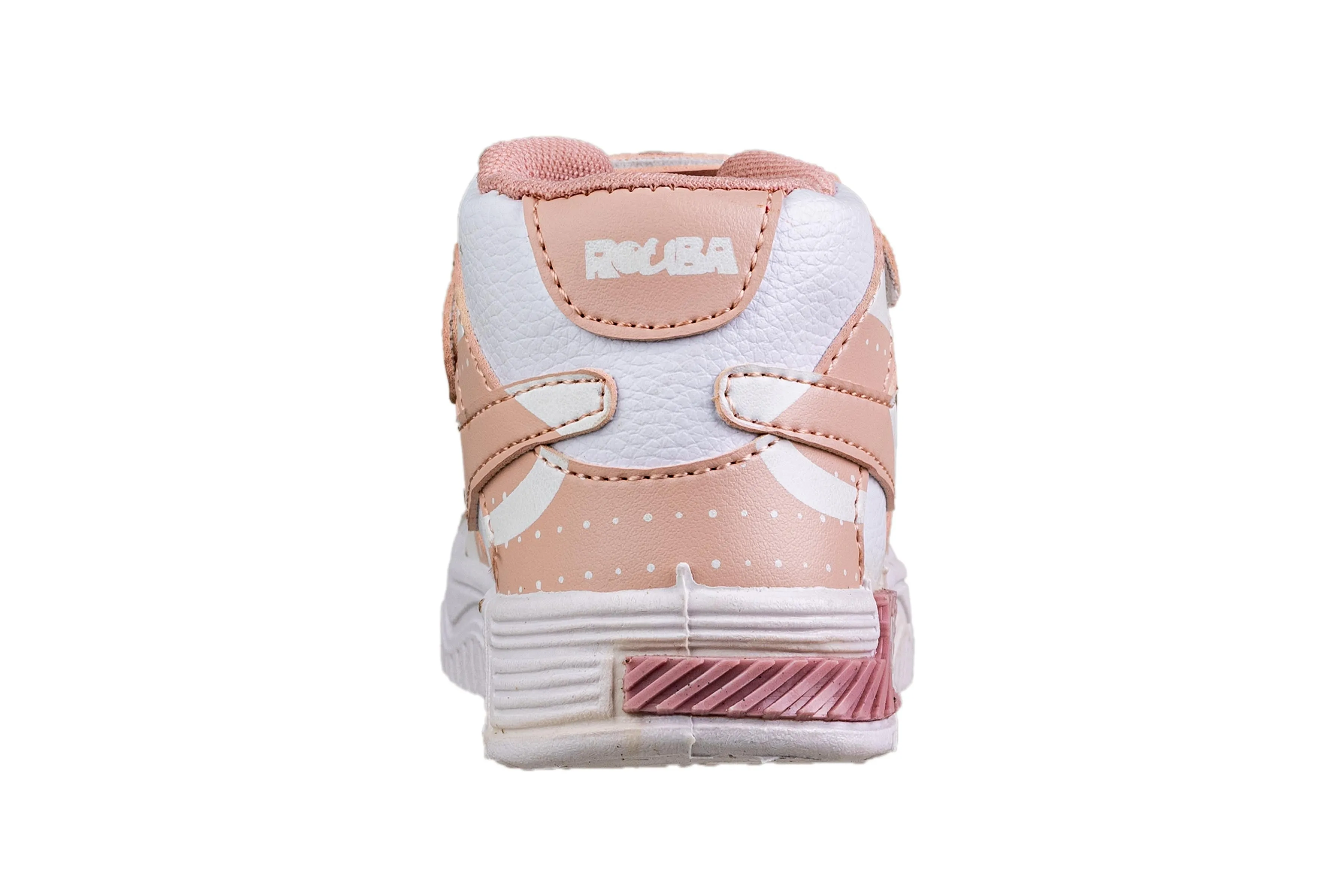 Rouba Peach/White Children Sports Shoe
