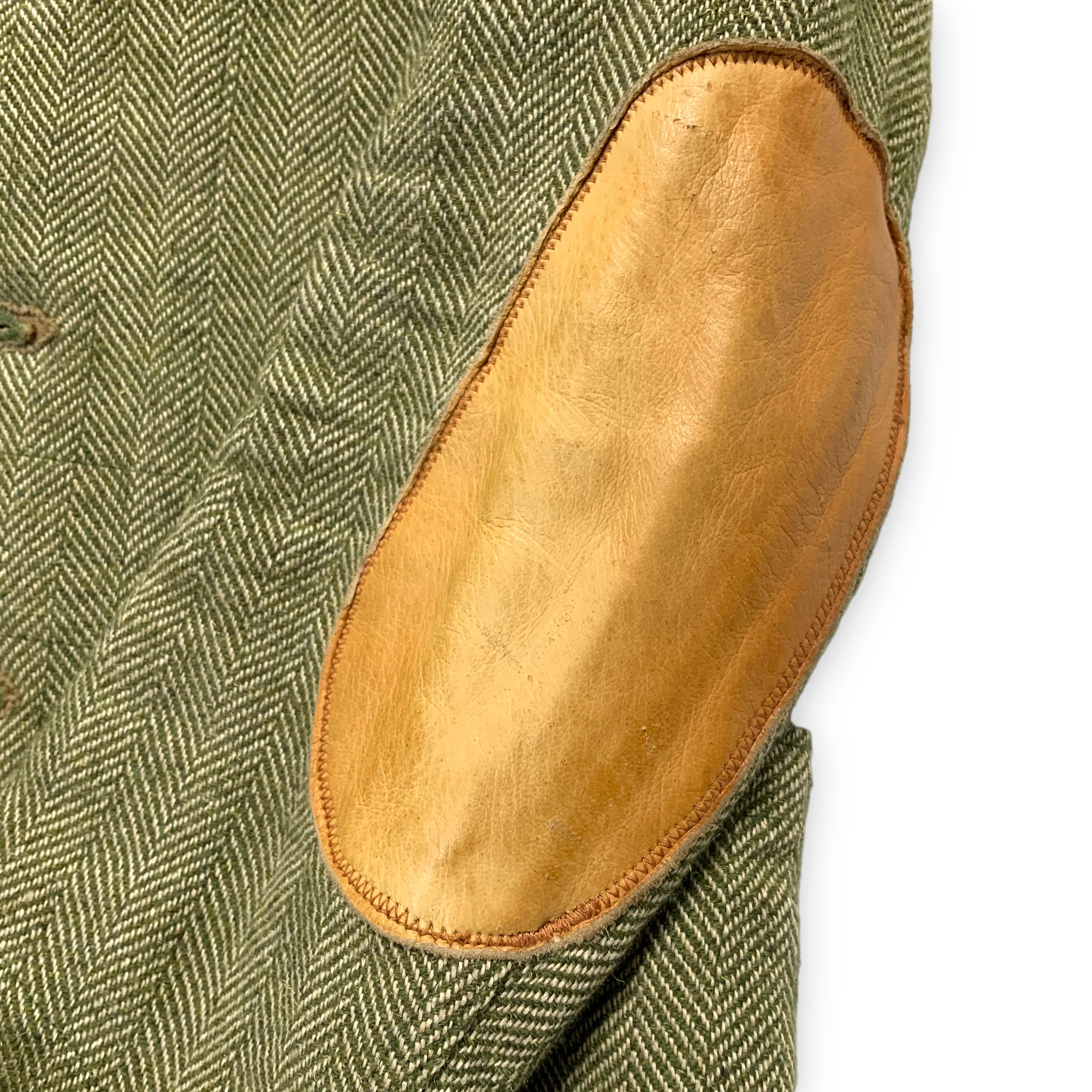 [S] Kapital Wool 4 Button Leather Elbow Blazer Jacket