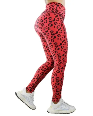 SALE Leggins Animal Print Rojo