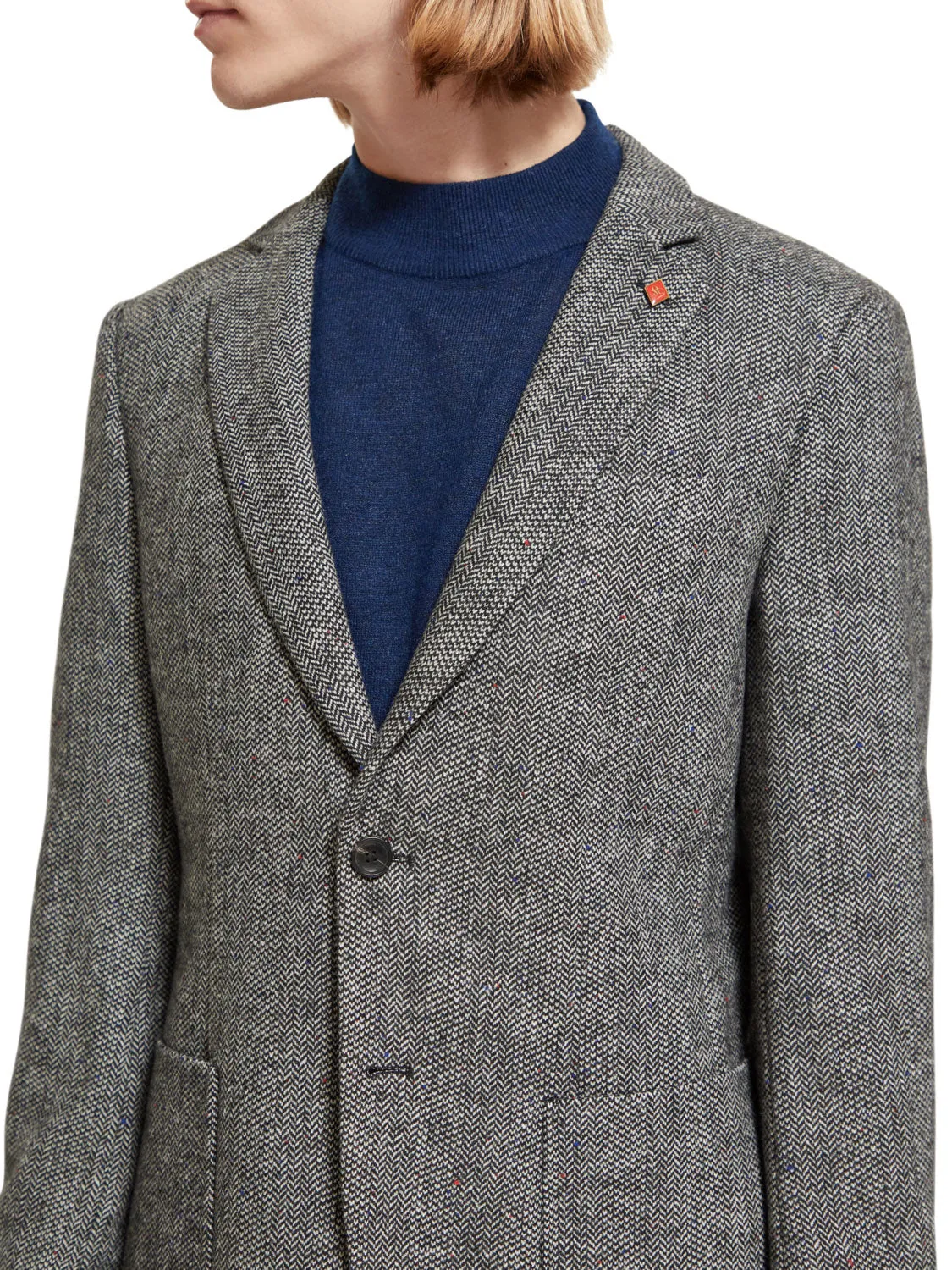 SCOTCH & SODA HERRINGBONE TWEED BLAZER 174452