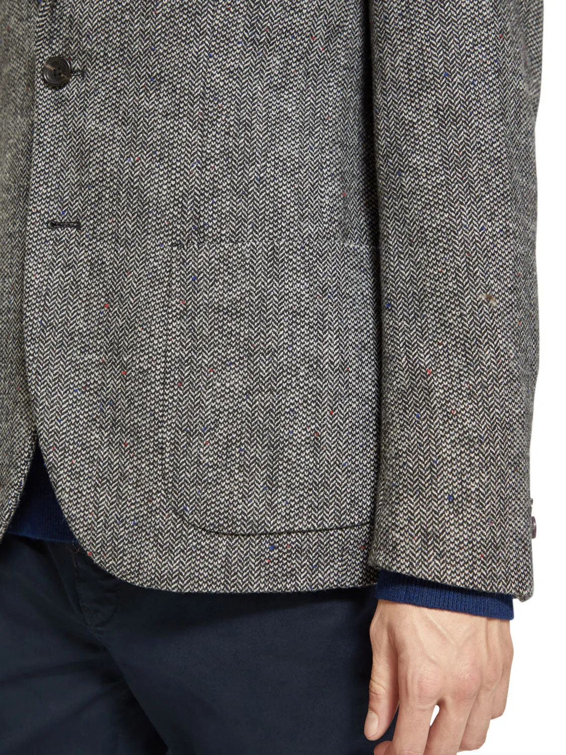 SCOTCH & SODA HERRINGBONE TWEED BLAZER 174452