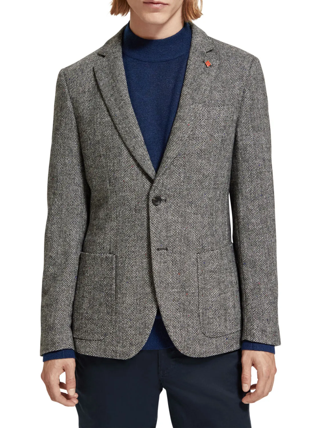SCOTCH & SODA HERRINGBONE TWEED BLAZER 174452