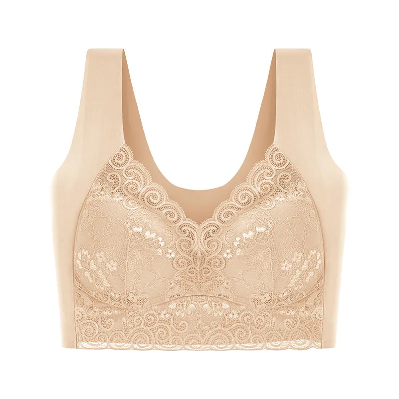 Seamless thin sports bra