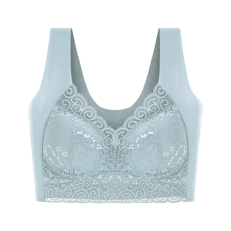 Seamless thin sports bra