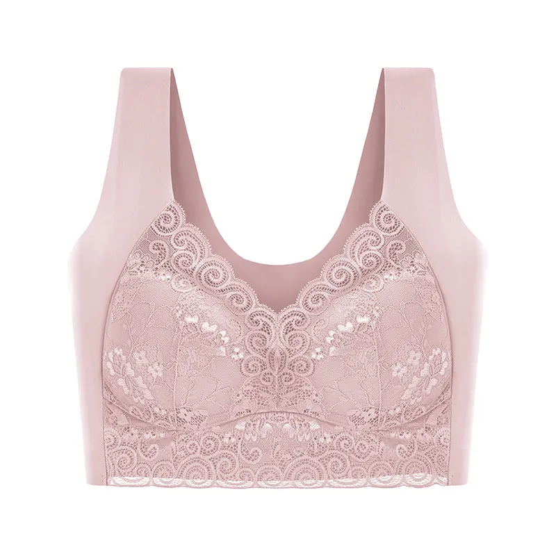 Seamless thin sports bra