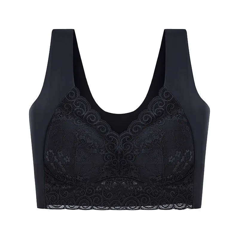 Seamless thin sports bra