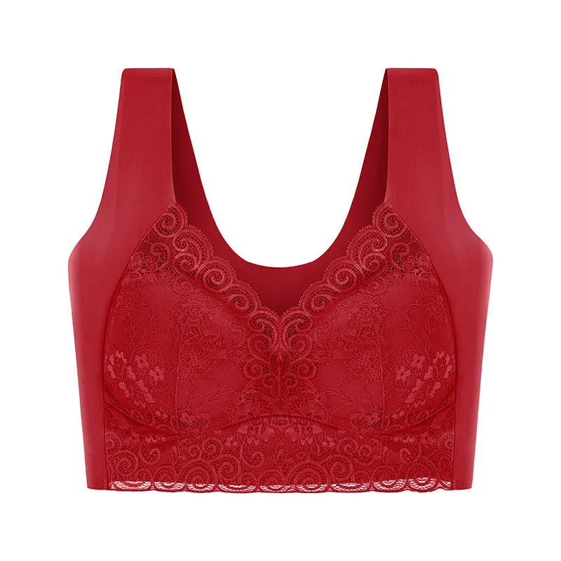 Seamless thin sports bra