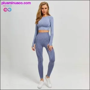 Seamless Yoga Set Gym Clothing Fitness Leggings Cropped