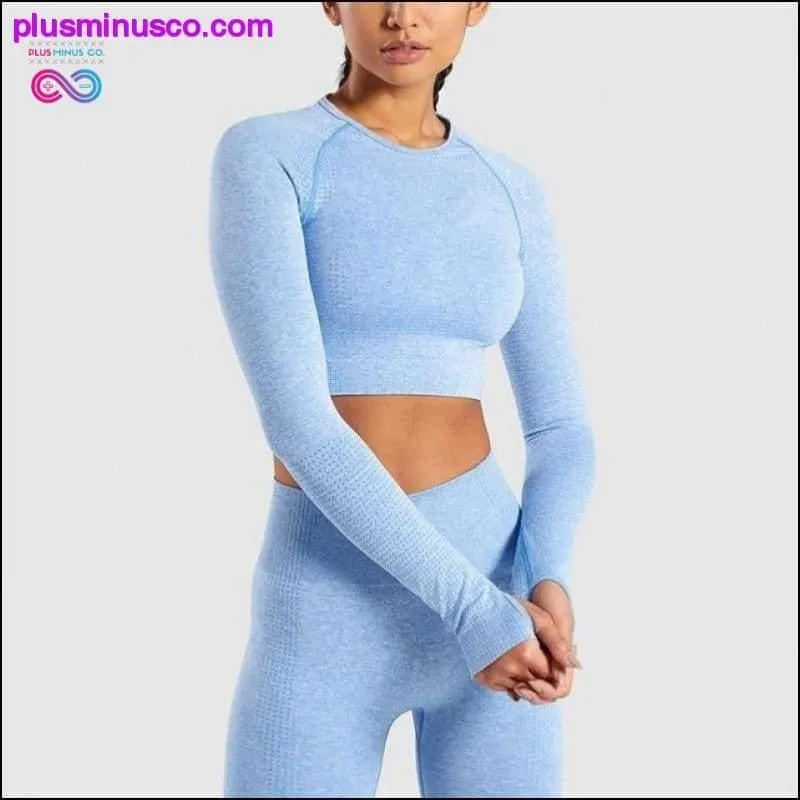 Seamless Yoga Set Gym Clothing Fitness Leggings Cropped
