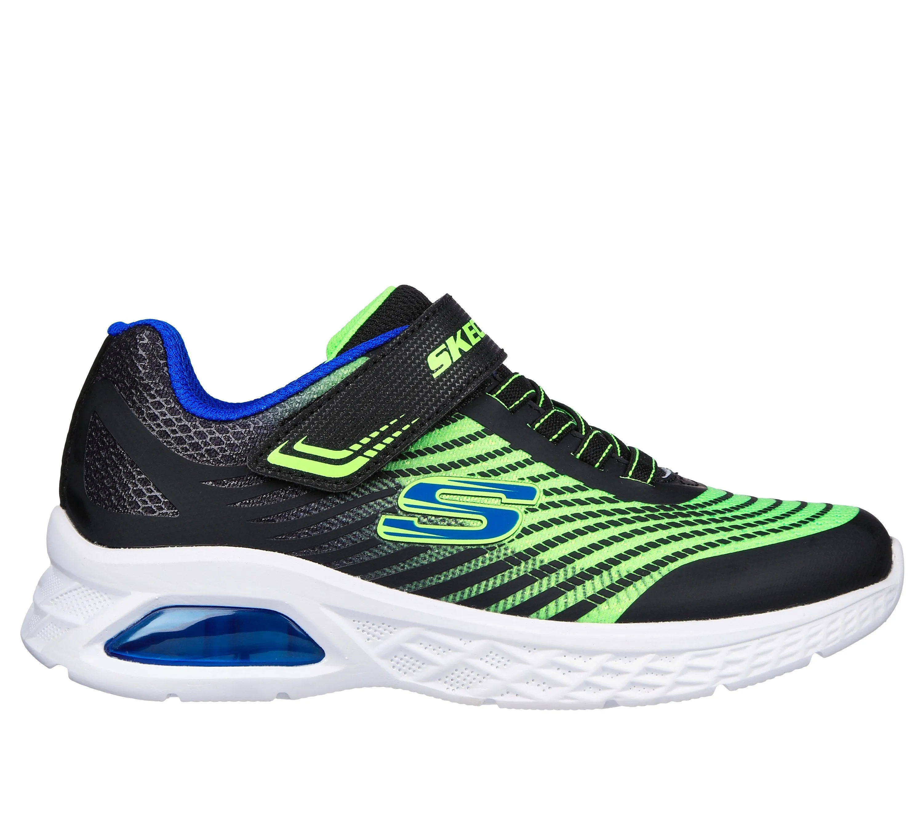 SKECHERS Microspec Max II Boy's Shoes - Blue/Lime