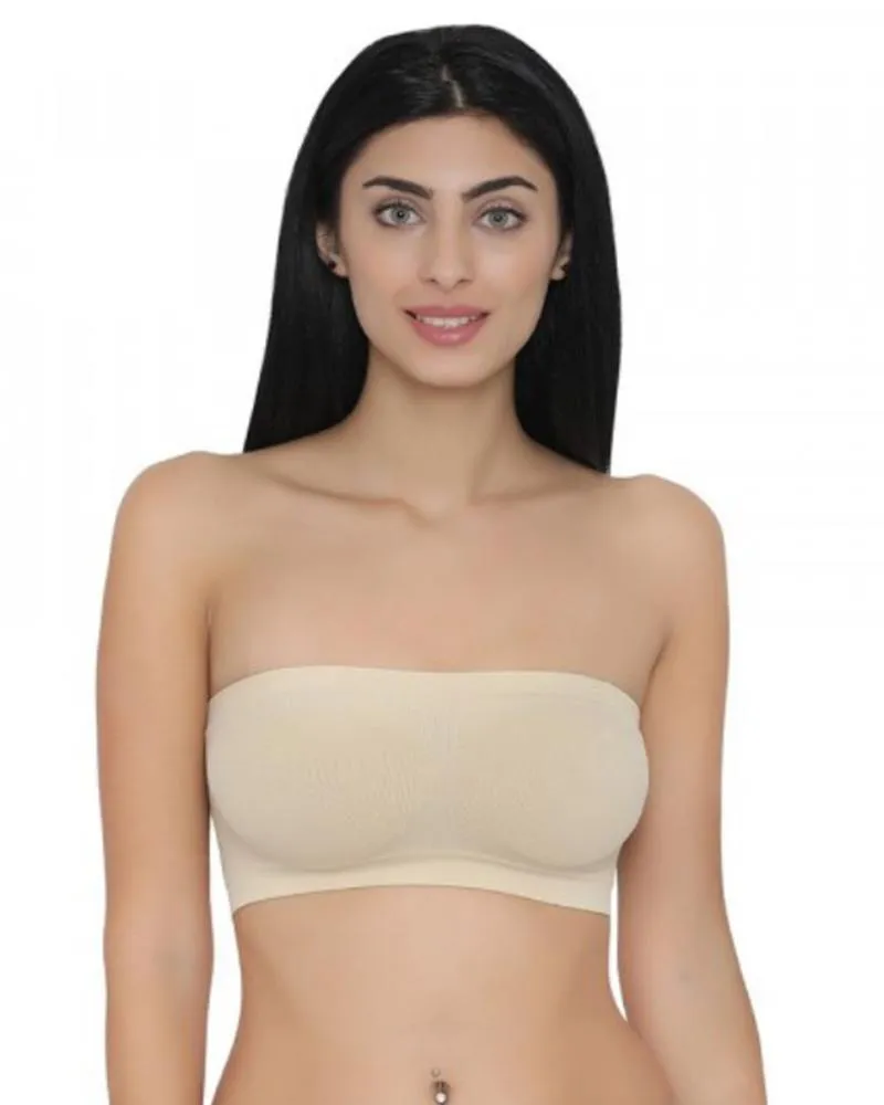 Skin Strapless Sports Bra - Soft & Non Padded Bra
