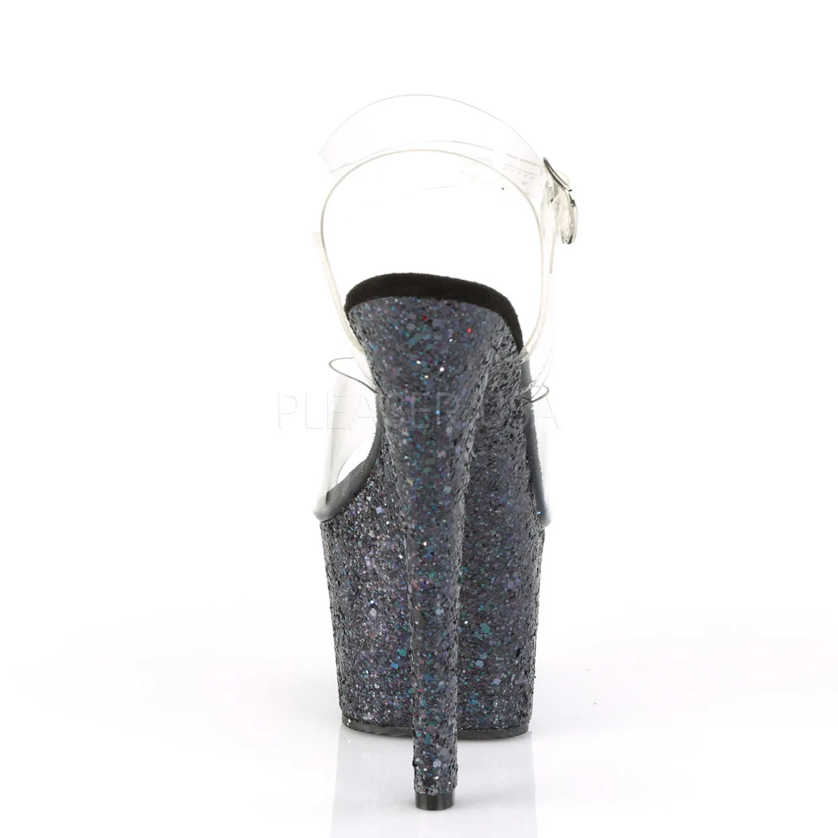 SKY-308LG  Clear/Black Multi Glitter