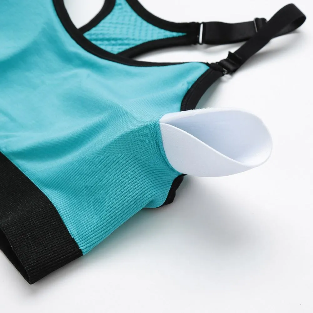 Sky Blue Wirefree Sports & Jim,Yoga Bra For Ladies -Girls Sports Bra - By Lubunie