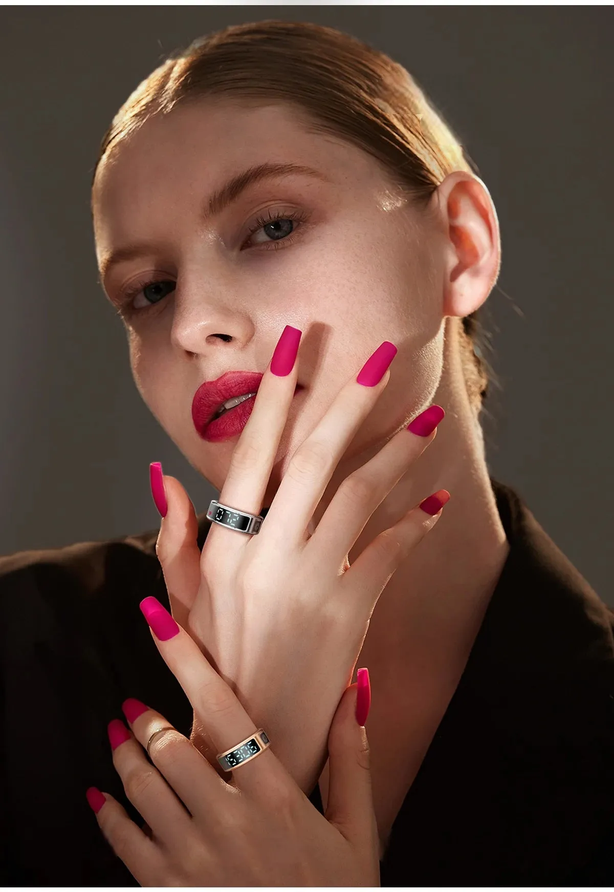 Smart Health Monitoring Ring – Heart Rate, Blood Oxygen & Multi-Sport Tracking in a Sleek Waterproof Design