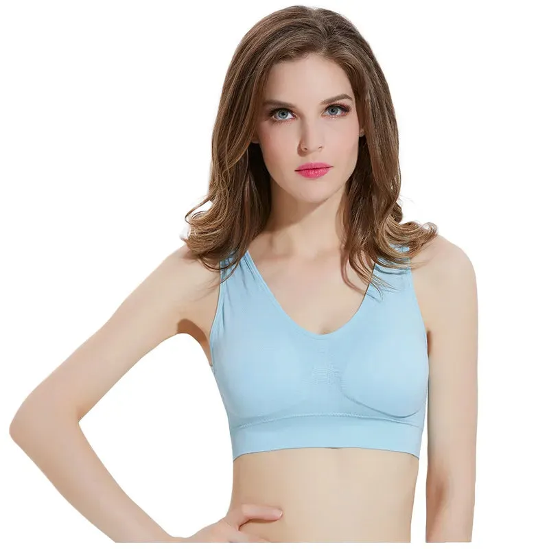 Solid Color Sports Bras Breathable Bralette