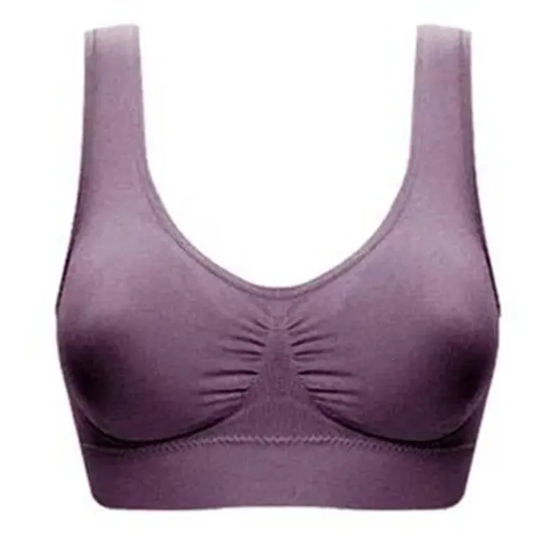 Solid Color Sports Bras Breathable Bralette