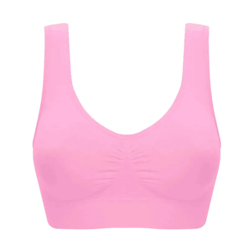 Solid Color Sports Bras Breathable Bralette
