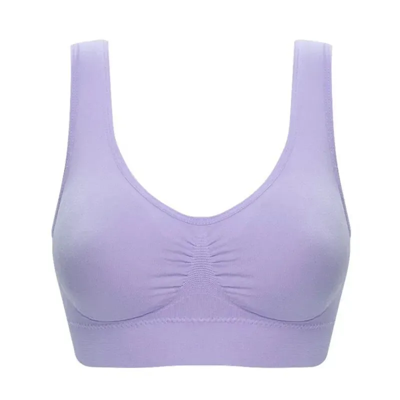 Solid Color Sports Bras Breathable Bralette