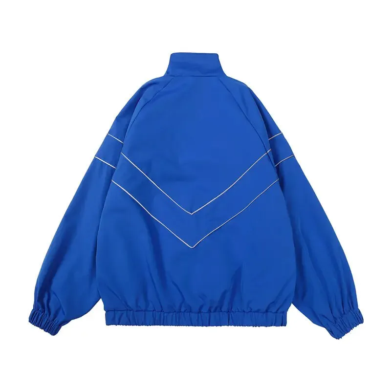 Solid Color Wind Jacket Zipper