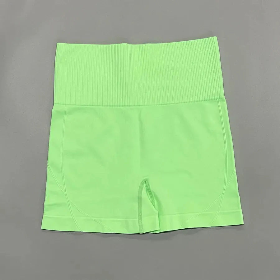 sports solid color nylon u neck tracksuit vest leggings