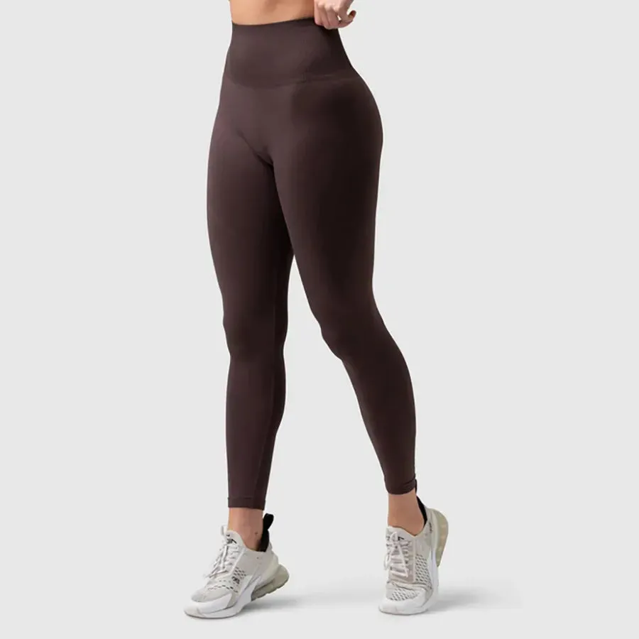 sports solid color nylon u neck tracksuit vest leggings