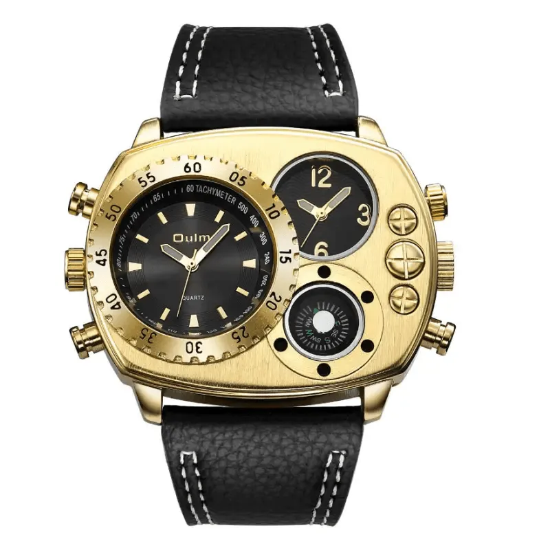Sporty Men's Watches: Quartz Movement, Durable Glass, Comfortable Strap