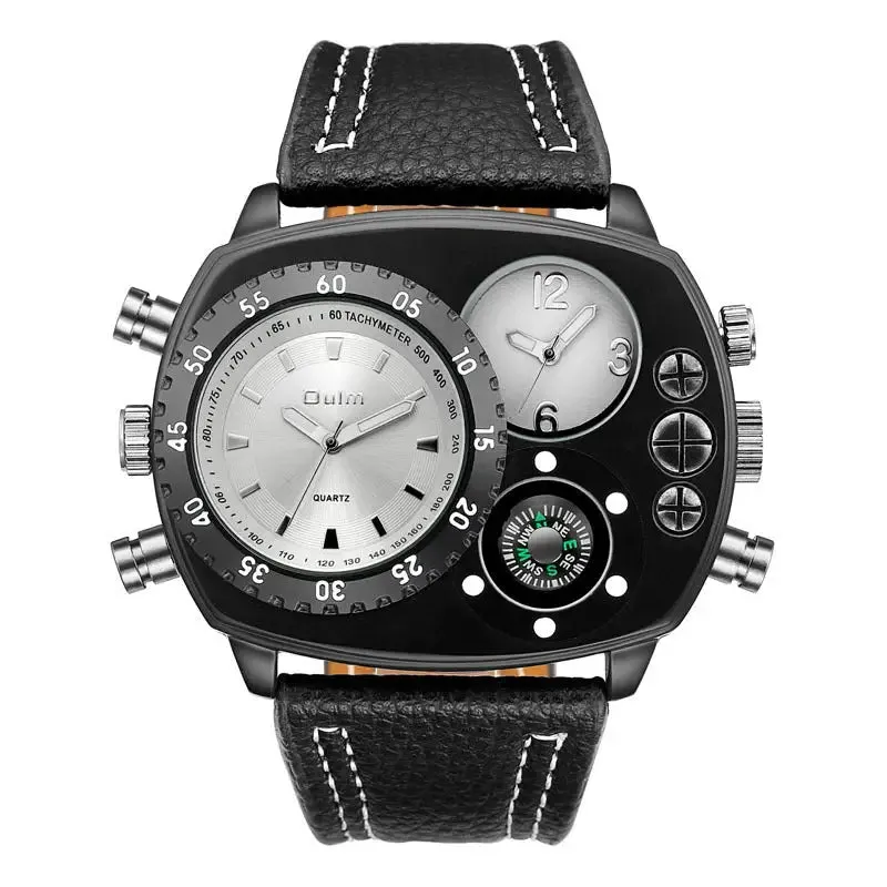 Sporty Men's Watches: Quartz Movement, Durable Glass, Comfortable Strap